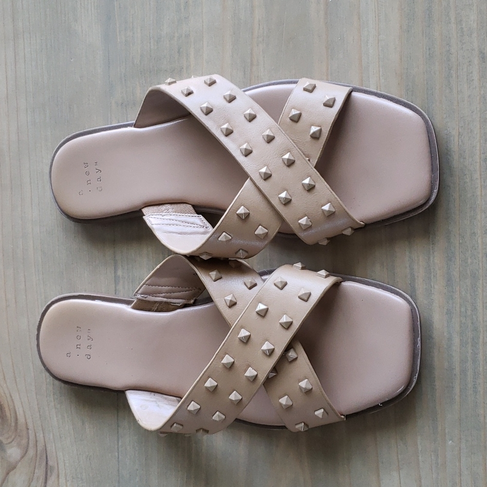 A new day cream sandals